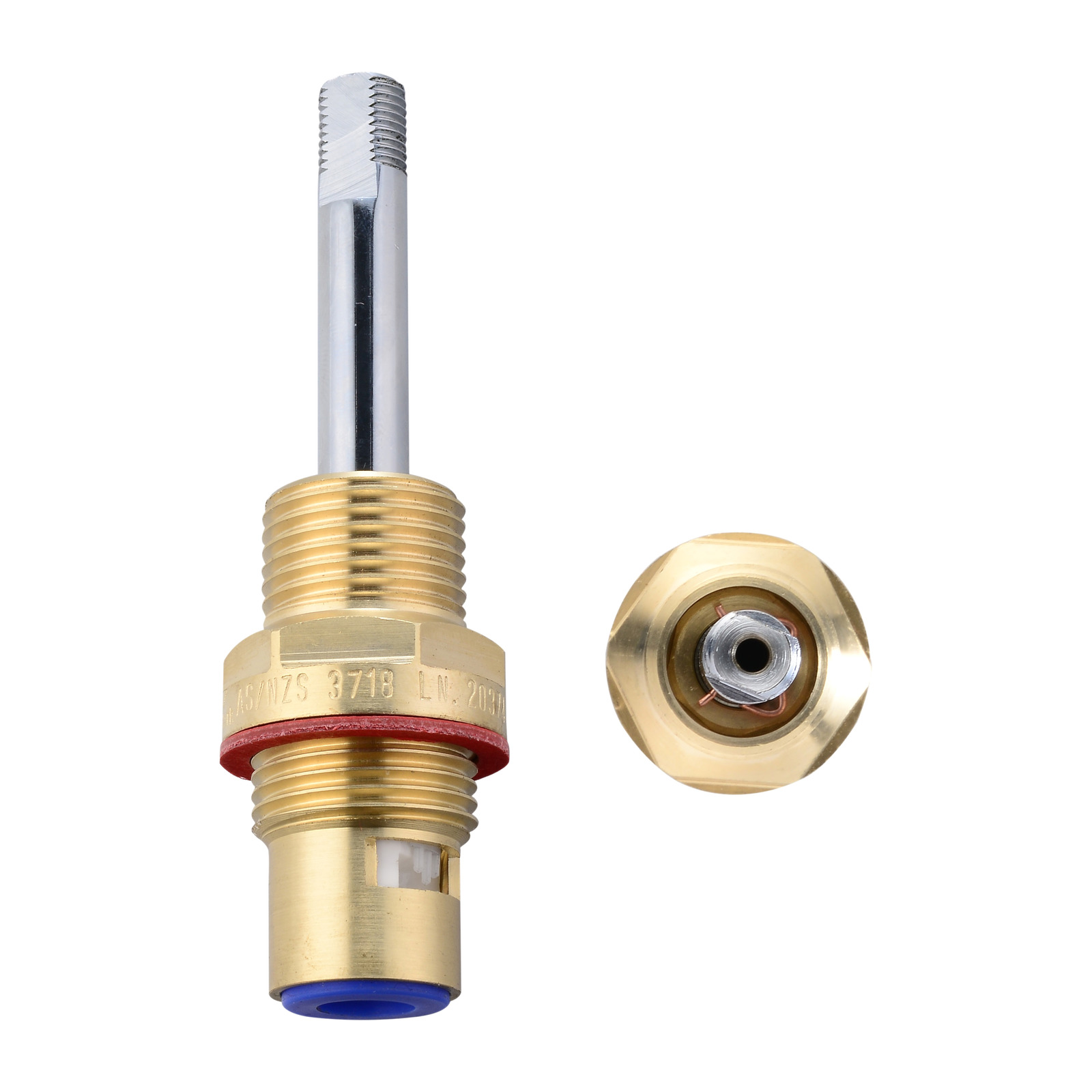 1/4 Turn Clockwise Chrome Plated Ceramic Disc Basin Spindle - Shaw & Mason