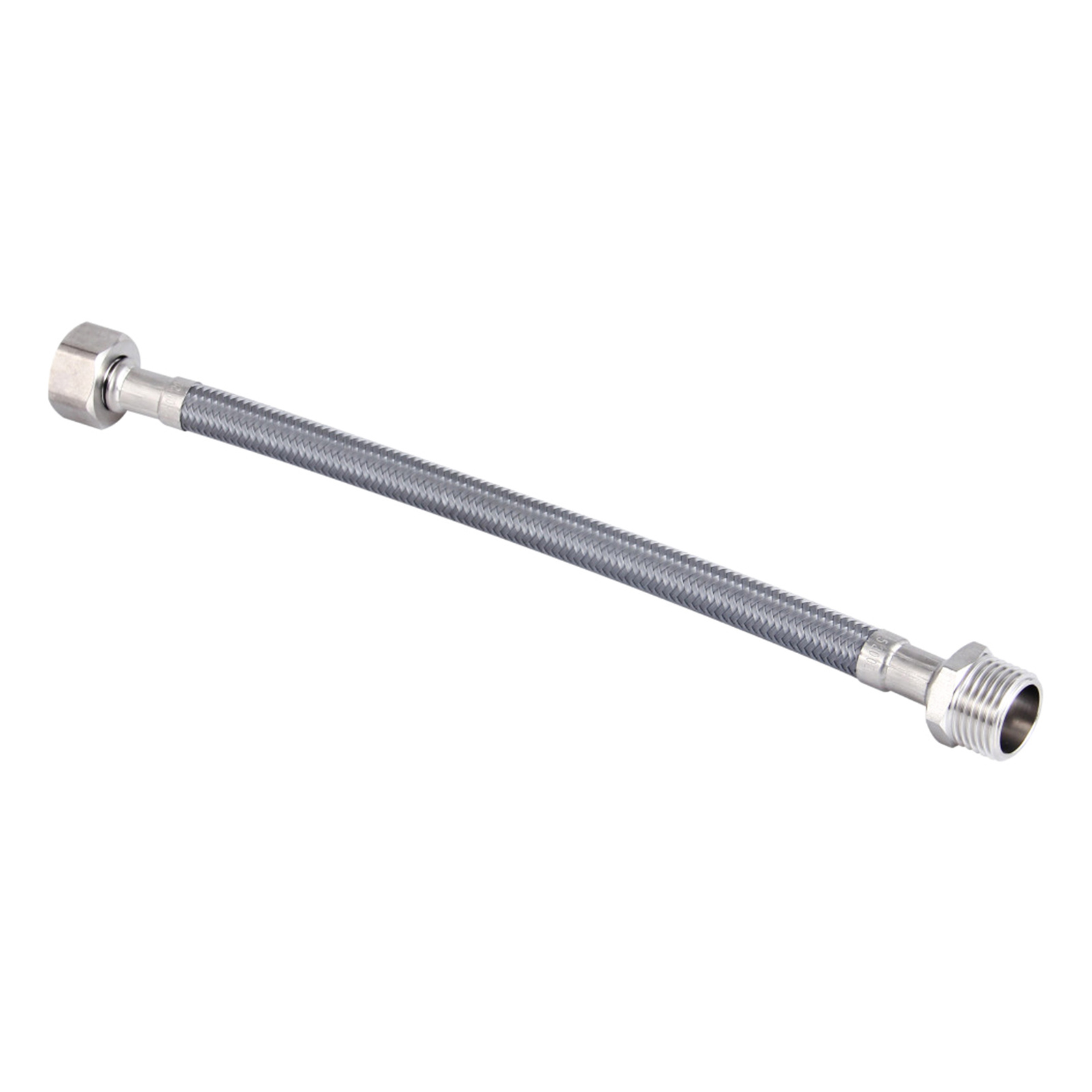250 mm Grey Premium Stainless Steel Mixer Tap Extension 2 Pack
