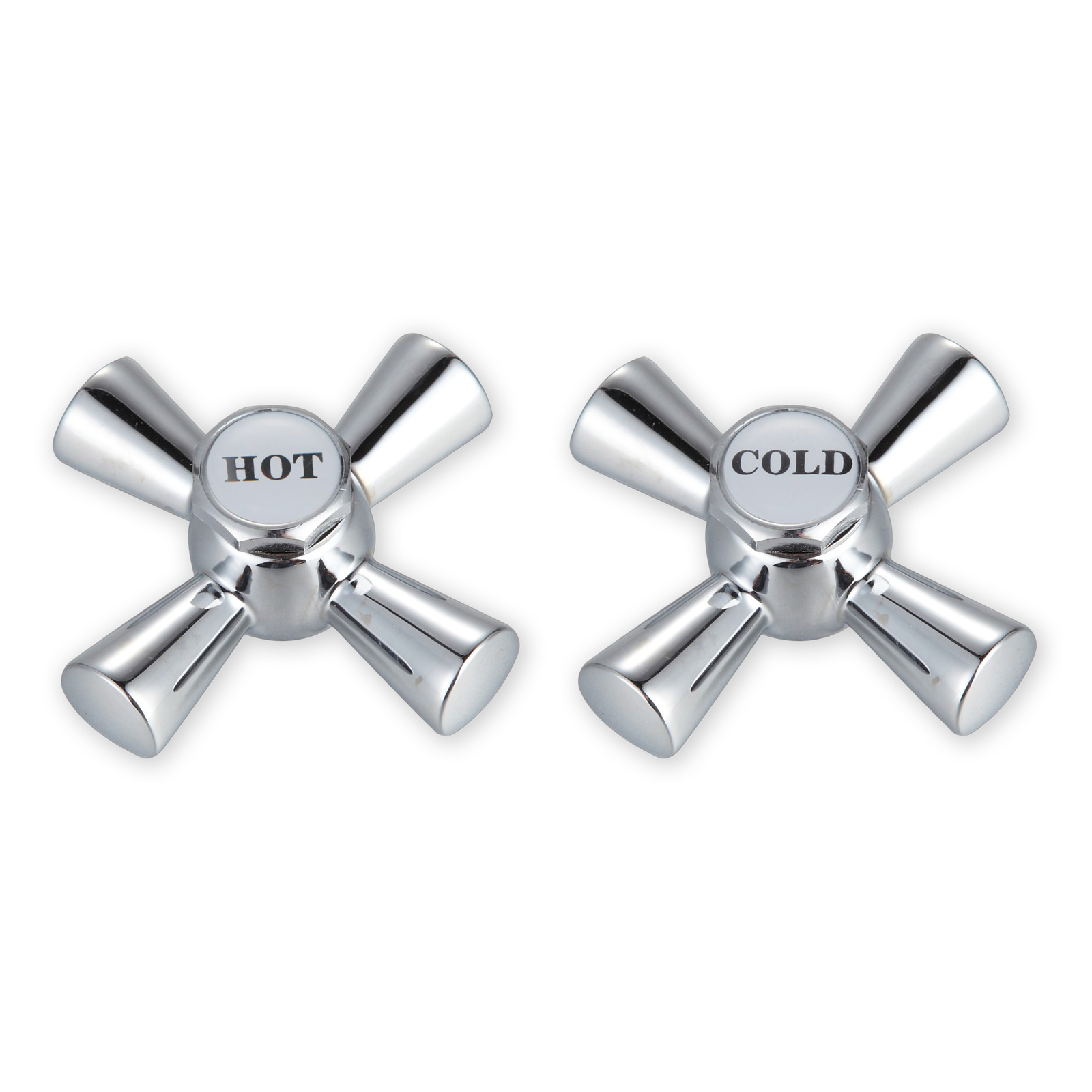 Easy Clean Chrome Cross Handle Taps Shaw & Mason